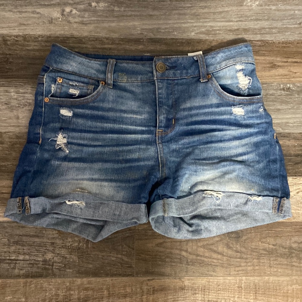 time and tru blue jean shorts.